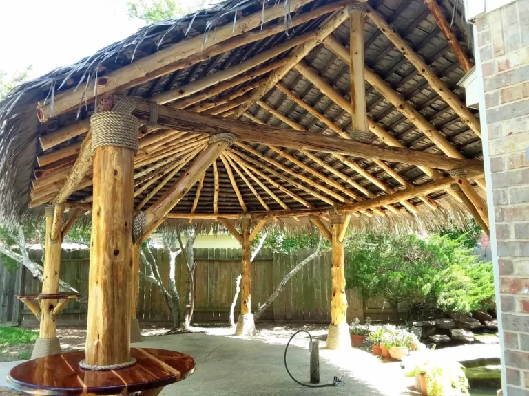 palm thatch roof