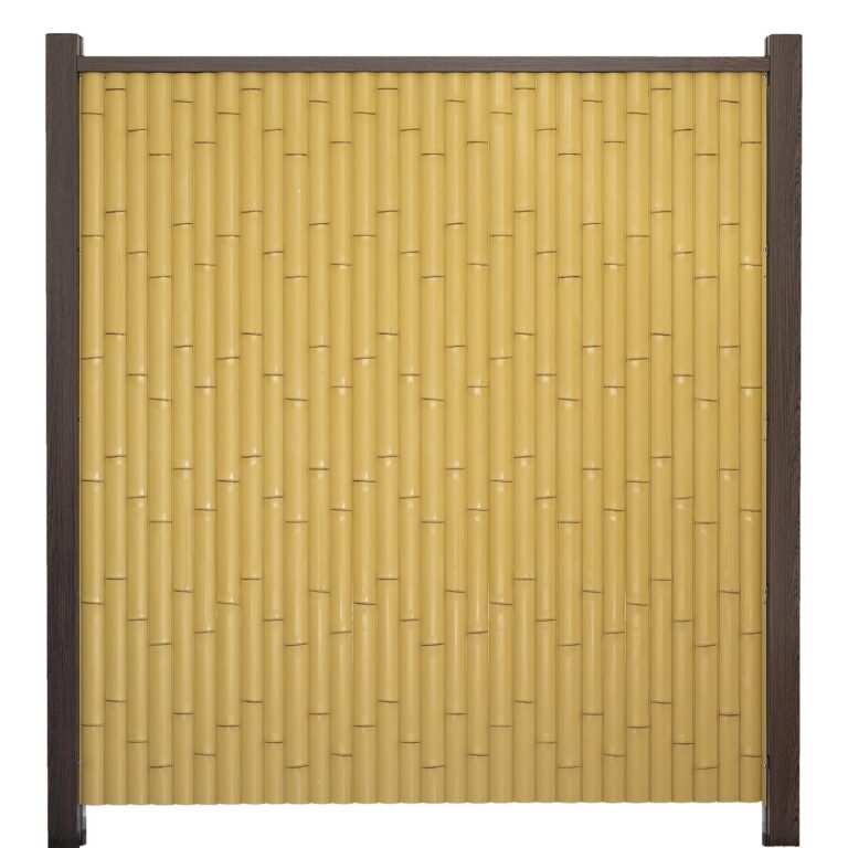 Synthetic bamboo slat fence KHW